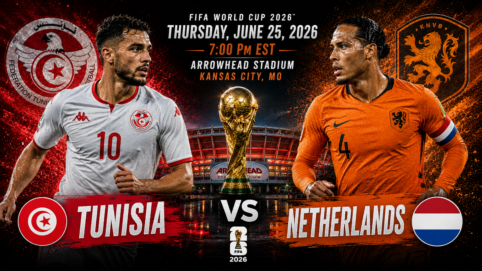 Tunisia vs Netherlands Prediction &amp; Betting Pick | FIFA World Cup June 25, 2026
