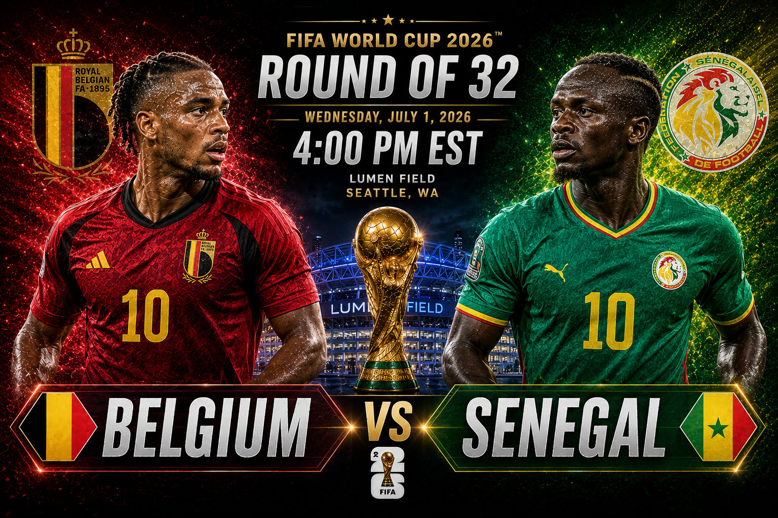Belgium vs Senegal Prediction &amp; Betting Pick | FIFA World Cup Round of 32 July 1, 2026