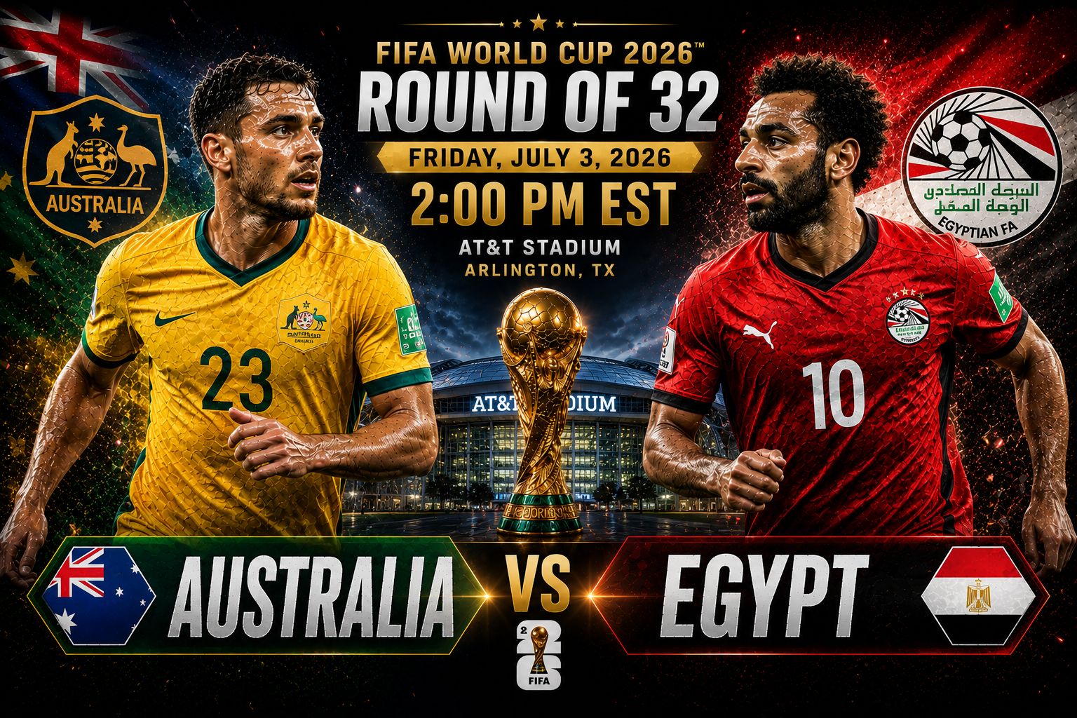 Australia vs Egypt Prediction &amp; Betting Pick | FIFA World Cup Round of 32 July 3, 2026