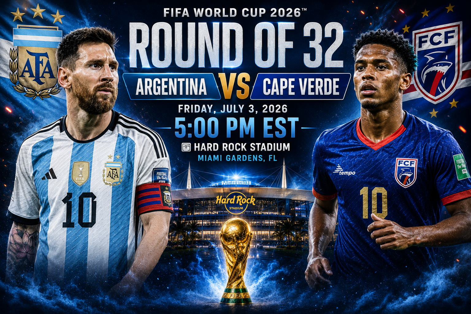 Argentina vs Cape Verde Prediction &amp; Betting Pick | FIFA World Cup Round of 32 July 3, 2026