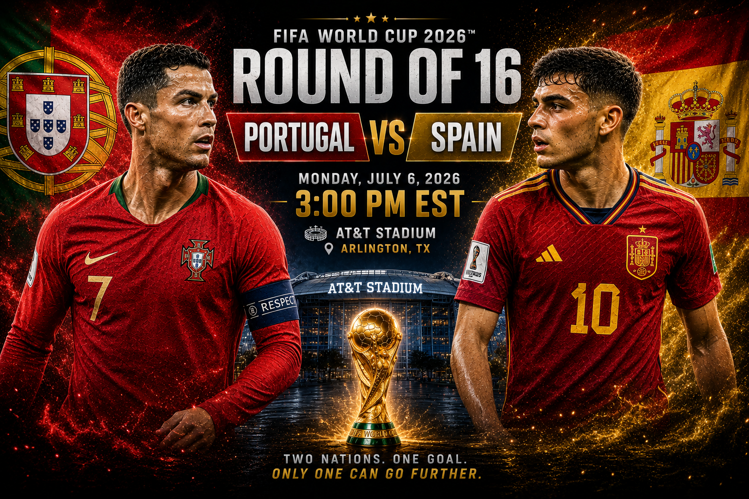 Portugal vs Spain Prediction &amp; Betting Pick | FIFA World Cup Round of 16 July 6, 2026