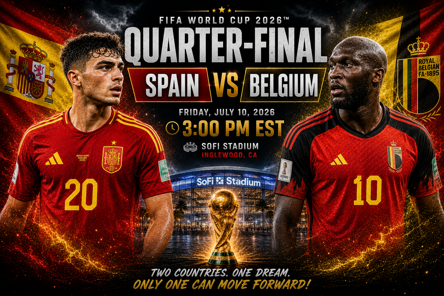 Spain vs Belgium Prediction &amp; Betting Pick | FIFA World Cup Quarter-Final July 10, 2026