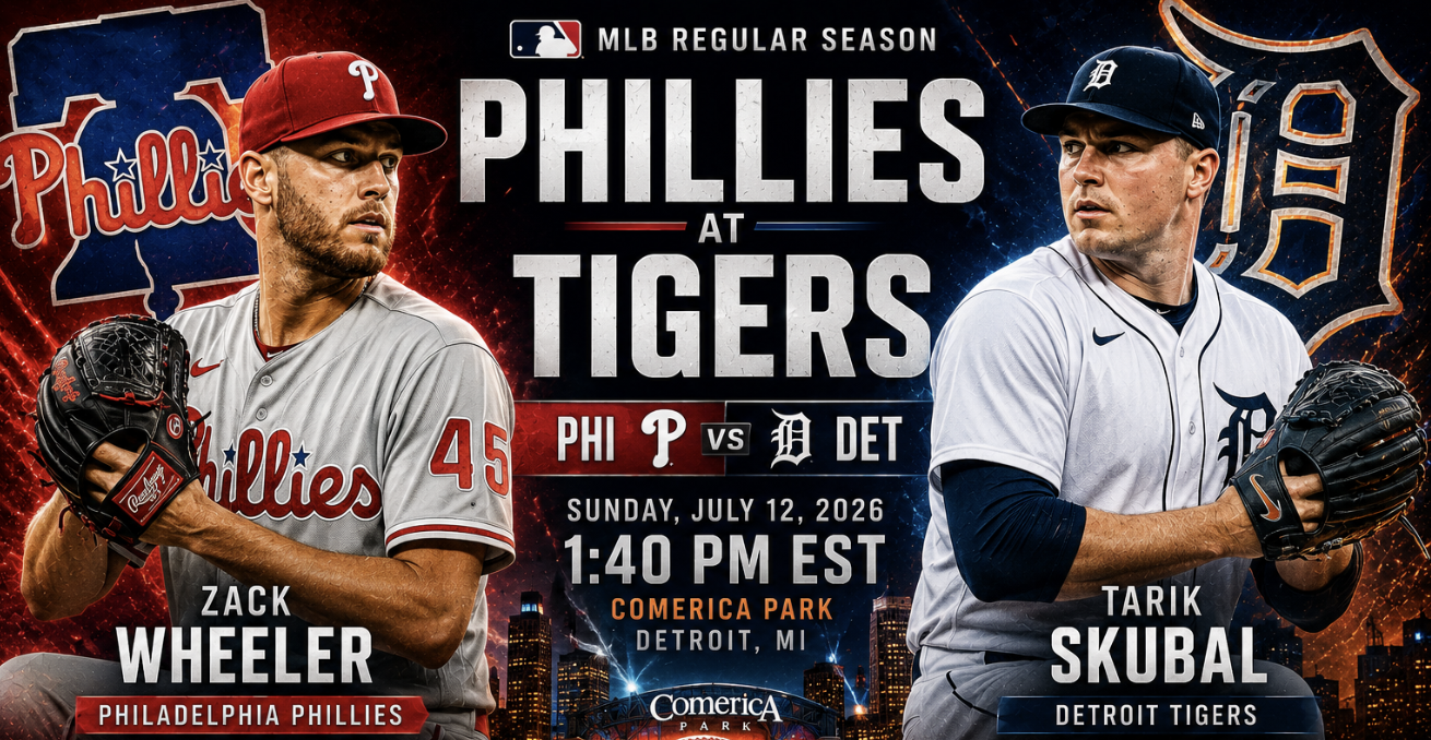 Philadelphia Phillies at Detroit Tigers Prediction &amp; Betting Pick | MLB Regular Season July 12, 2026