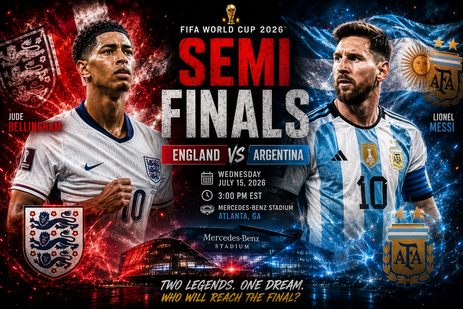 England vs Argentina Prediction &amp; Betting Pick | FIFA World Cup Semi Finals July 15, 2026