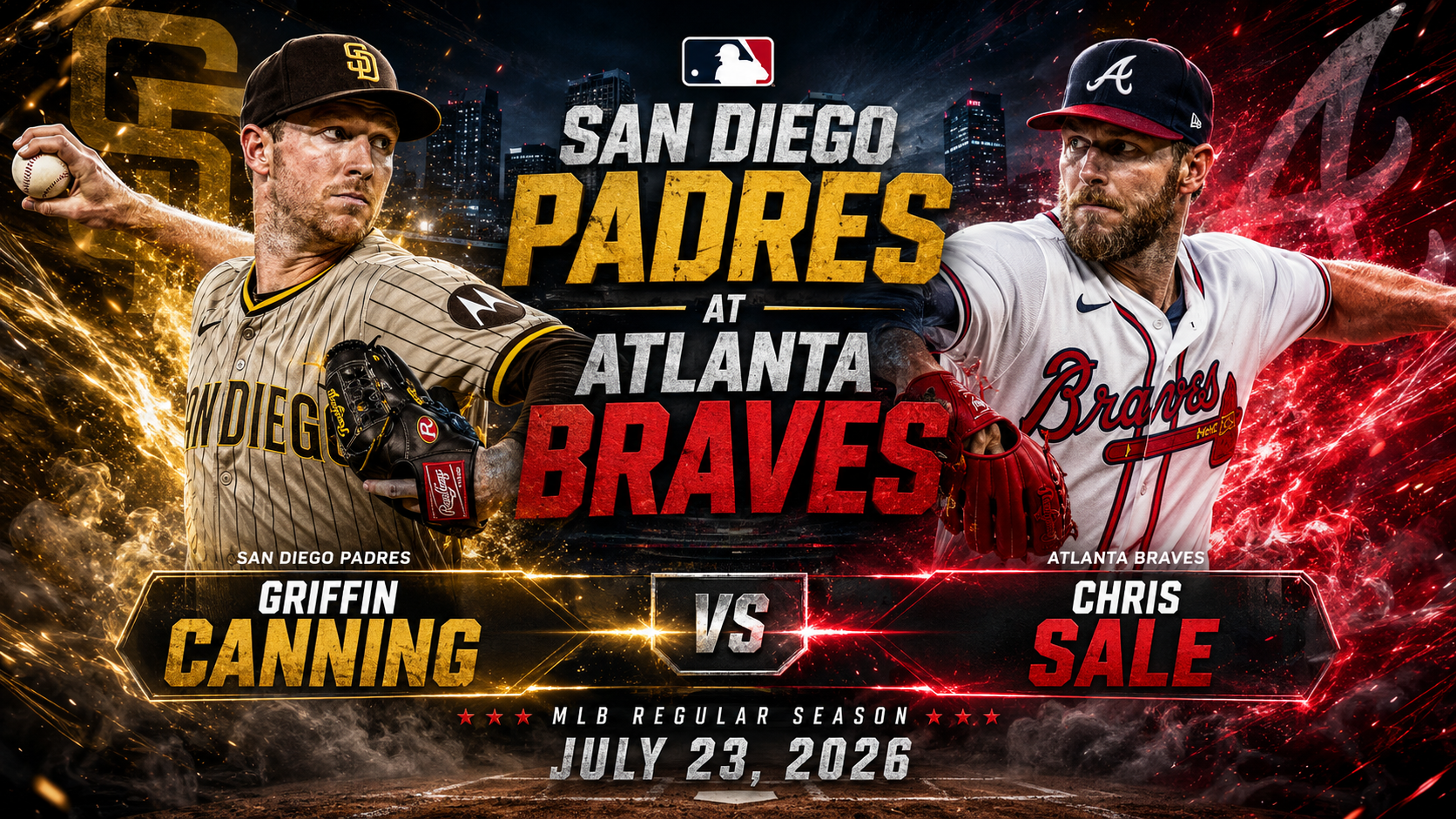 San Diego Padres (Griffin Canning) at Atlanta Braves (Chris Sale) Prediction &amp; Betting Pick | MLB Regular Season July 23, 2026