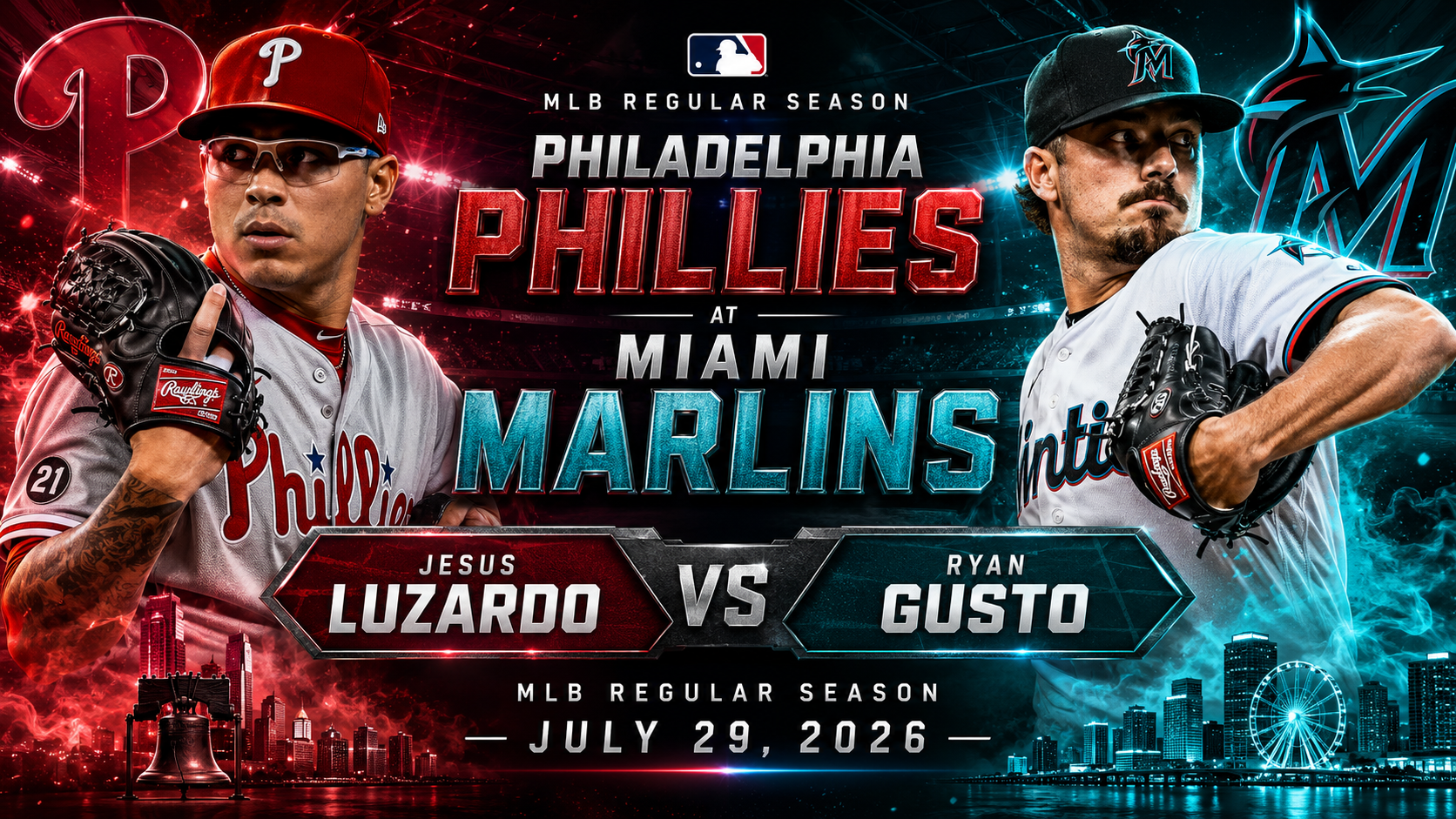 Philadelphia Phillies (Jesus Luzardo) at Miami Marlins (Ryan Gusto) Prediction &amp; Betting Pick | MLB Regular Season July 29, 2026