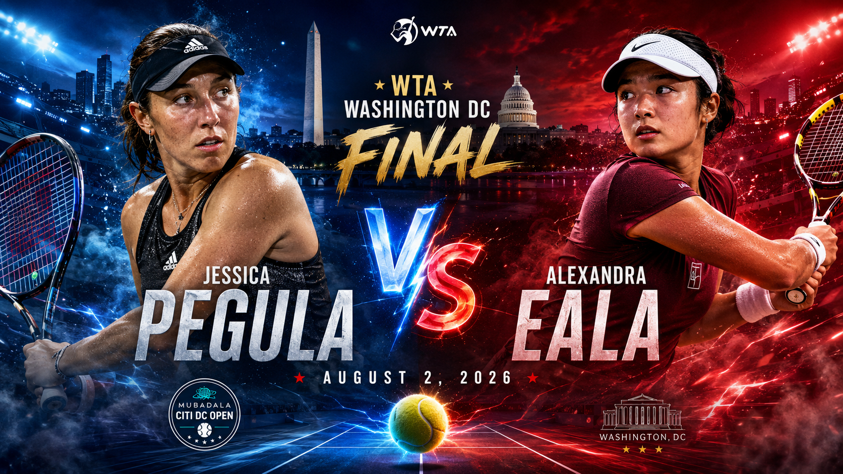 Jessica Pegula vs Alexandra Eala Prediction &amp; Betting Pick | WTA Washington DC Final August 2, 2026