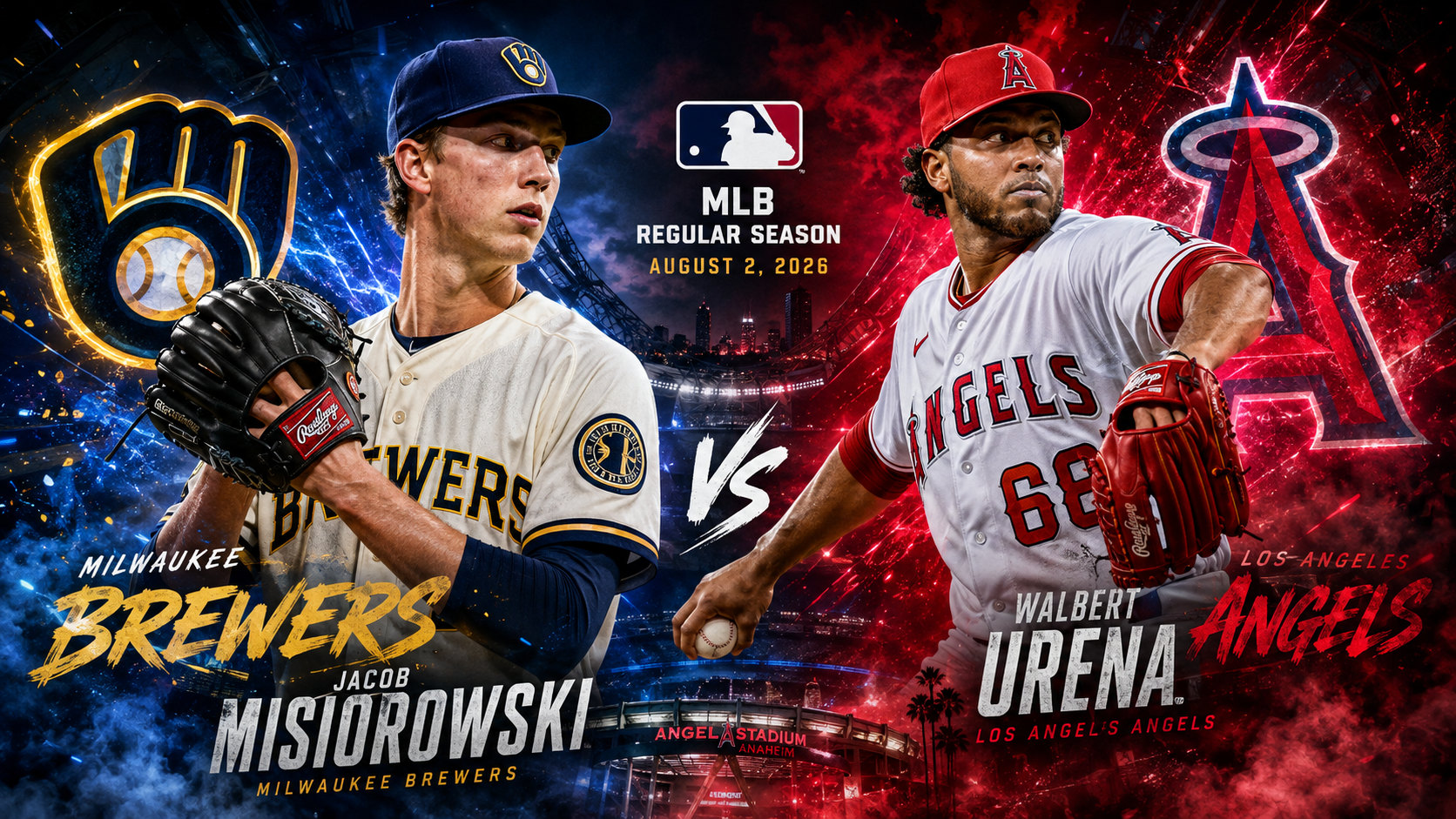 Milwaukee Brewers (Jacob Misiorowski) at Los Angeles Angels (Walbert Urena) Prediction &amp; Betting Pick | MLB Regular Season August 2, 2026
