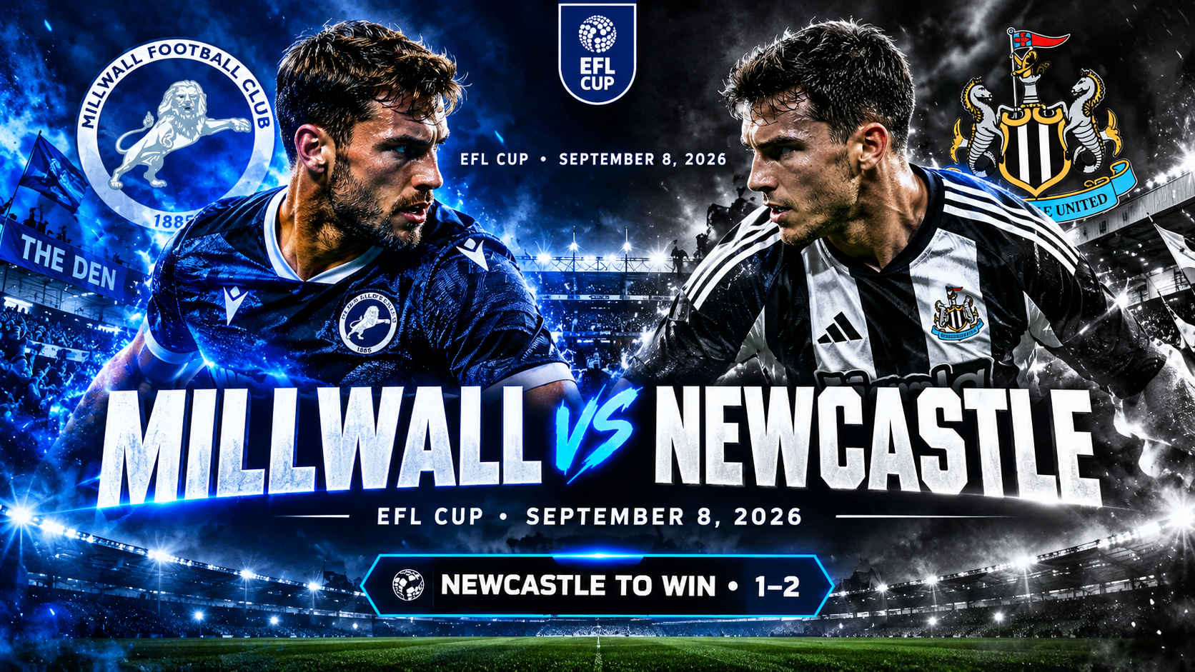 Millwall vs Newcastle Prediction &amp; Betting Pick | EFL Cup September 8, 2026