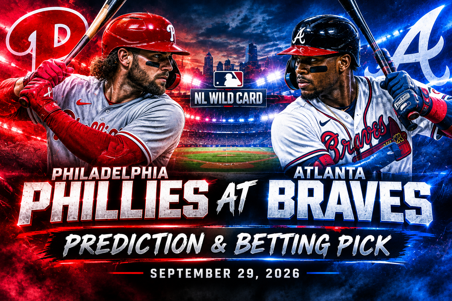 Philadelphia Phillies at Atlanta Braves Prediction &amp; Betting Pick | MLB NL Wild Card September 29, 2026