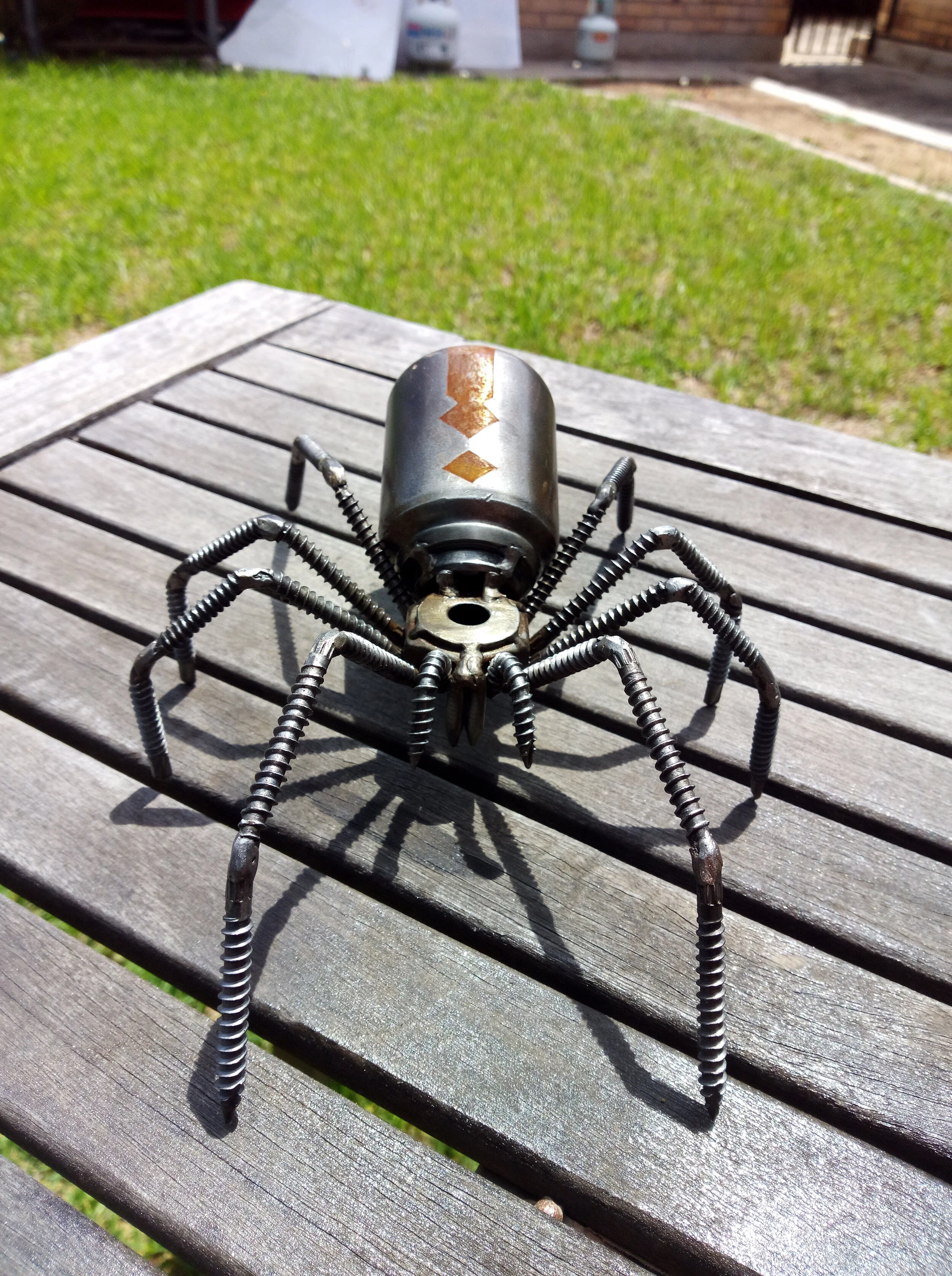 scrap metal redback spider