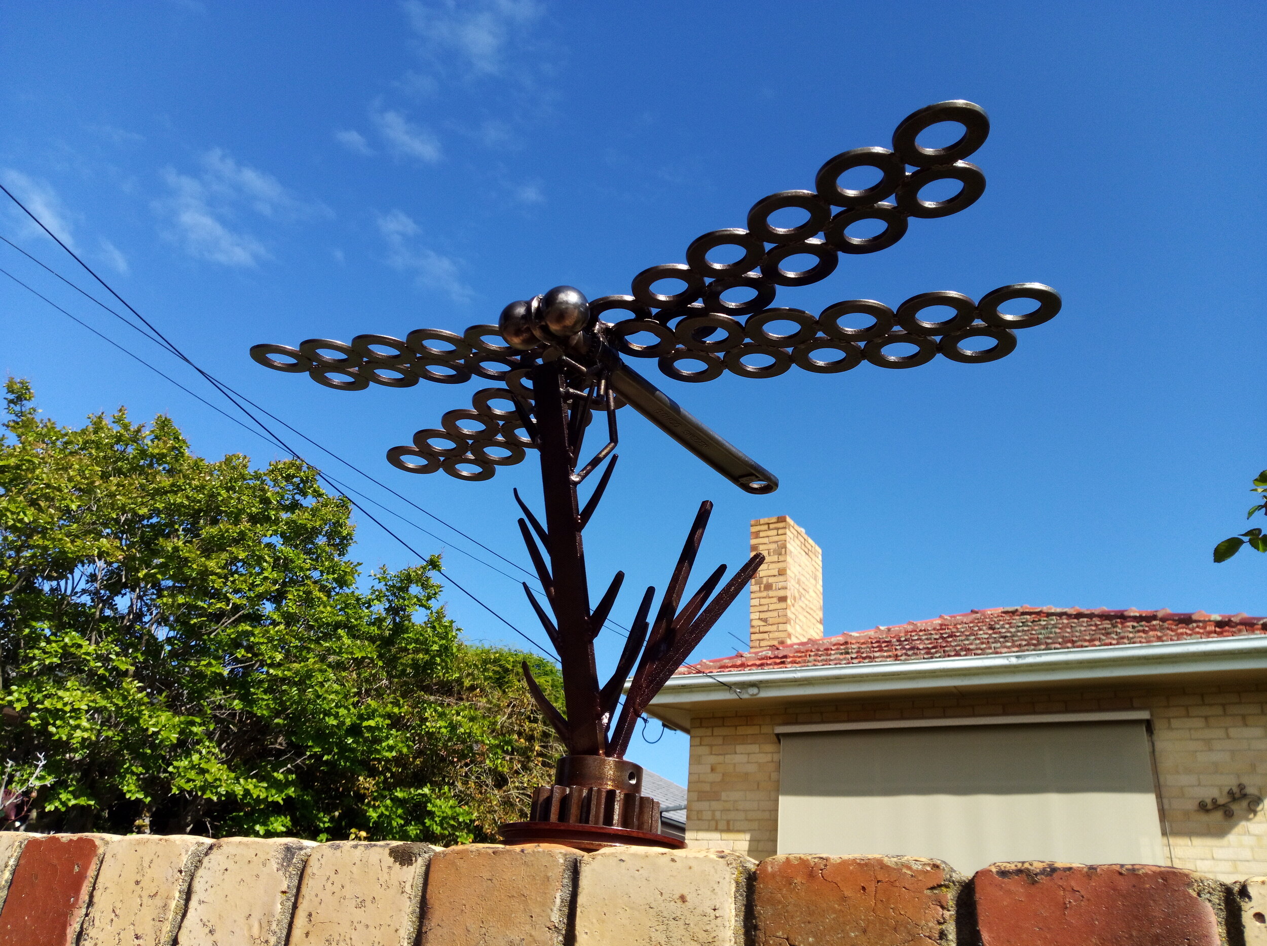 scrap metal dragonfly