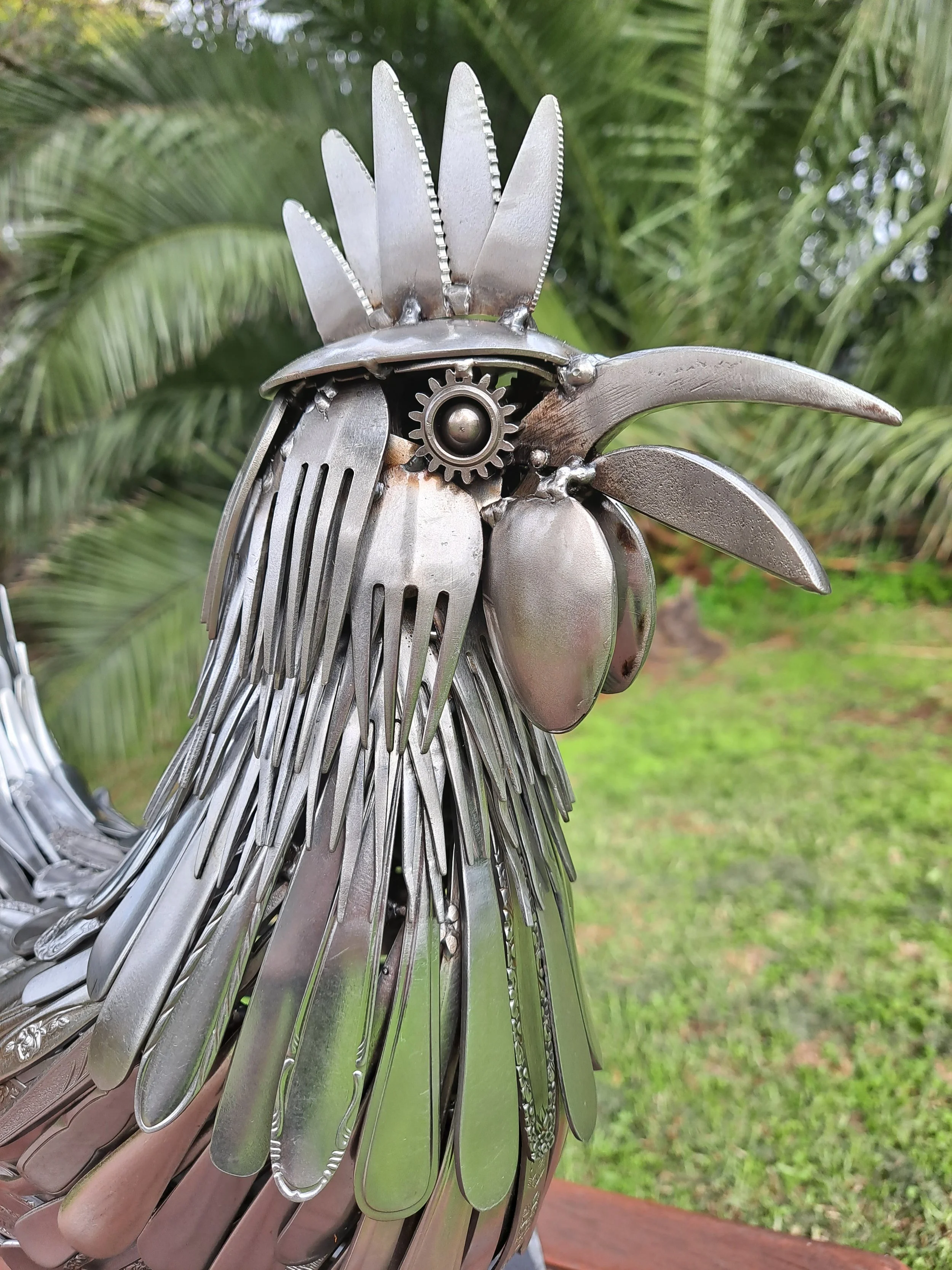 scrap metal chicken
