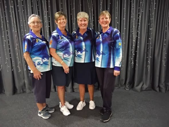 Ladies 4s Plate winners T Leete, K Beazley, S Coull, L Ritchie. 