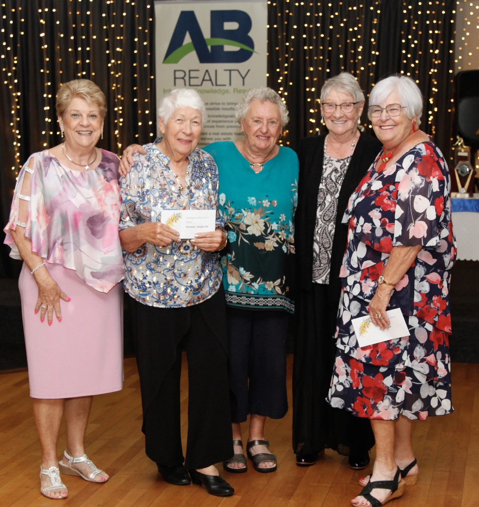 Ladies fours Plate winners, Ronnie, Margaret, Sandra and Karen
