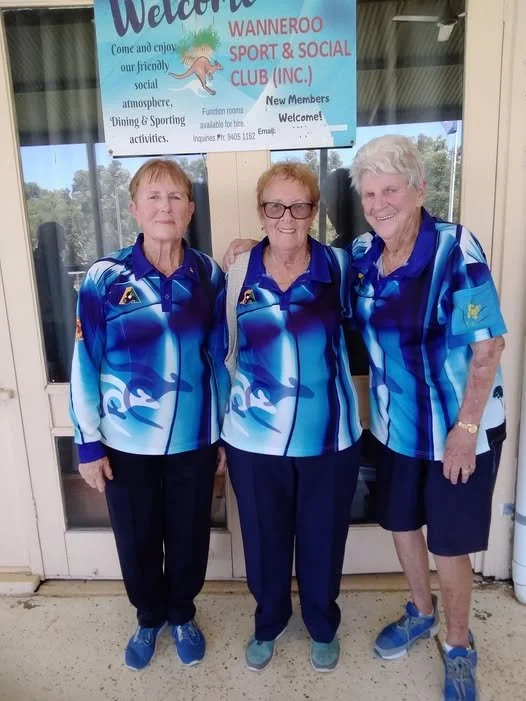 Ladies Fours Runner Up Liz Ritchie, May Jones, Ruth Garcia, (Sandra Jorgensen  absent, but she subbed for Cheryl Edwards)