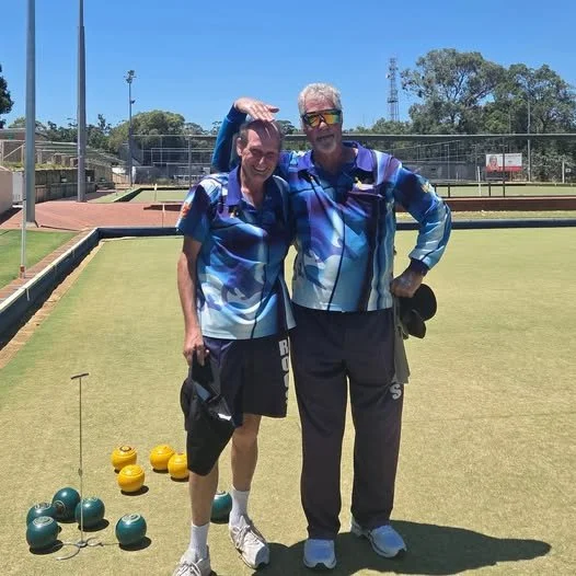 Mens Pairs Plate winners P Geus and K Toster