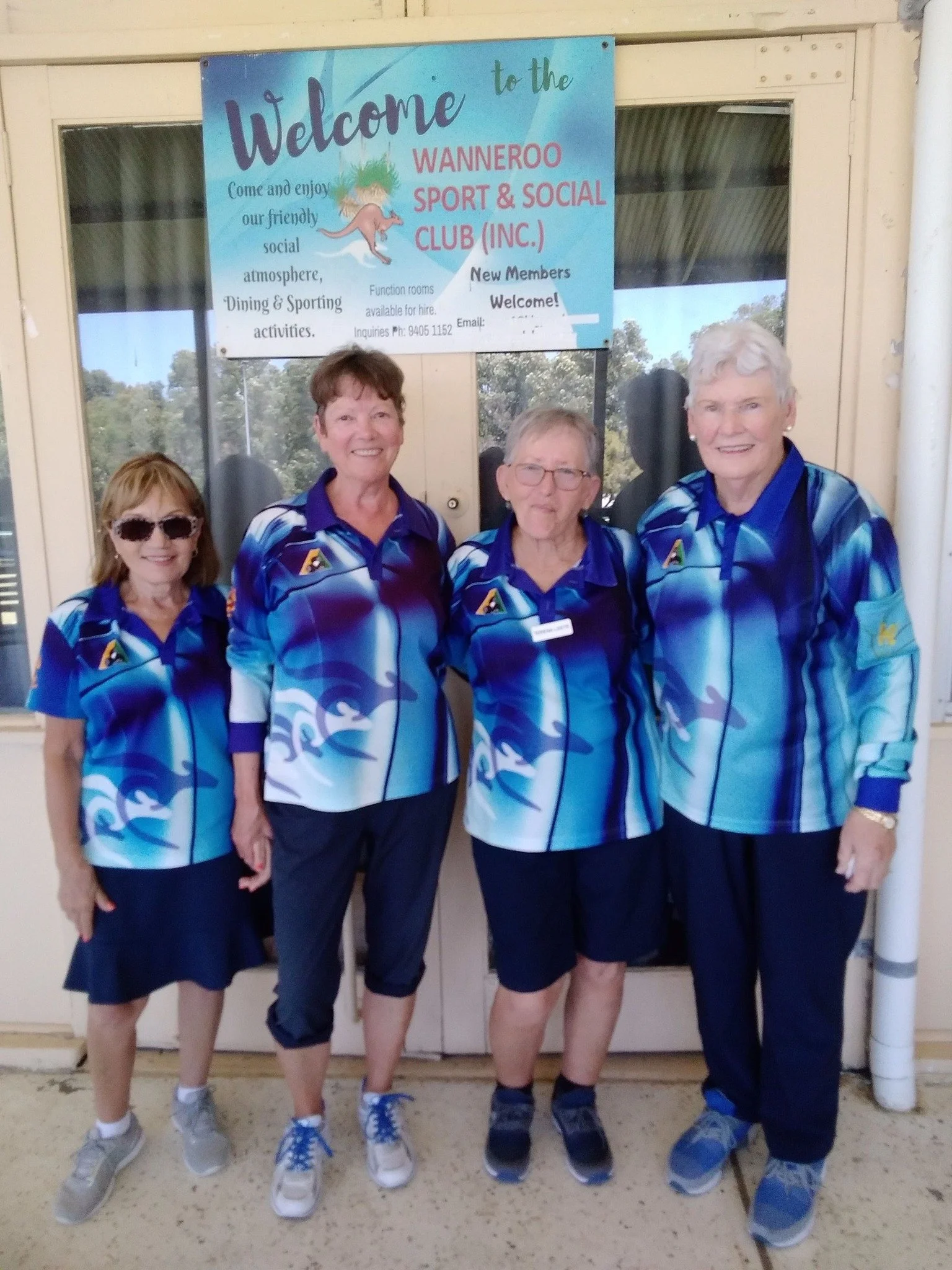 Ladies Fours Plate R/Up Connie Pace, Steph Davey, Teresa Leete, Shirley Claxton.