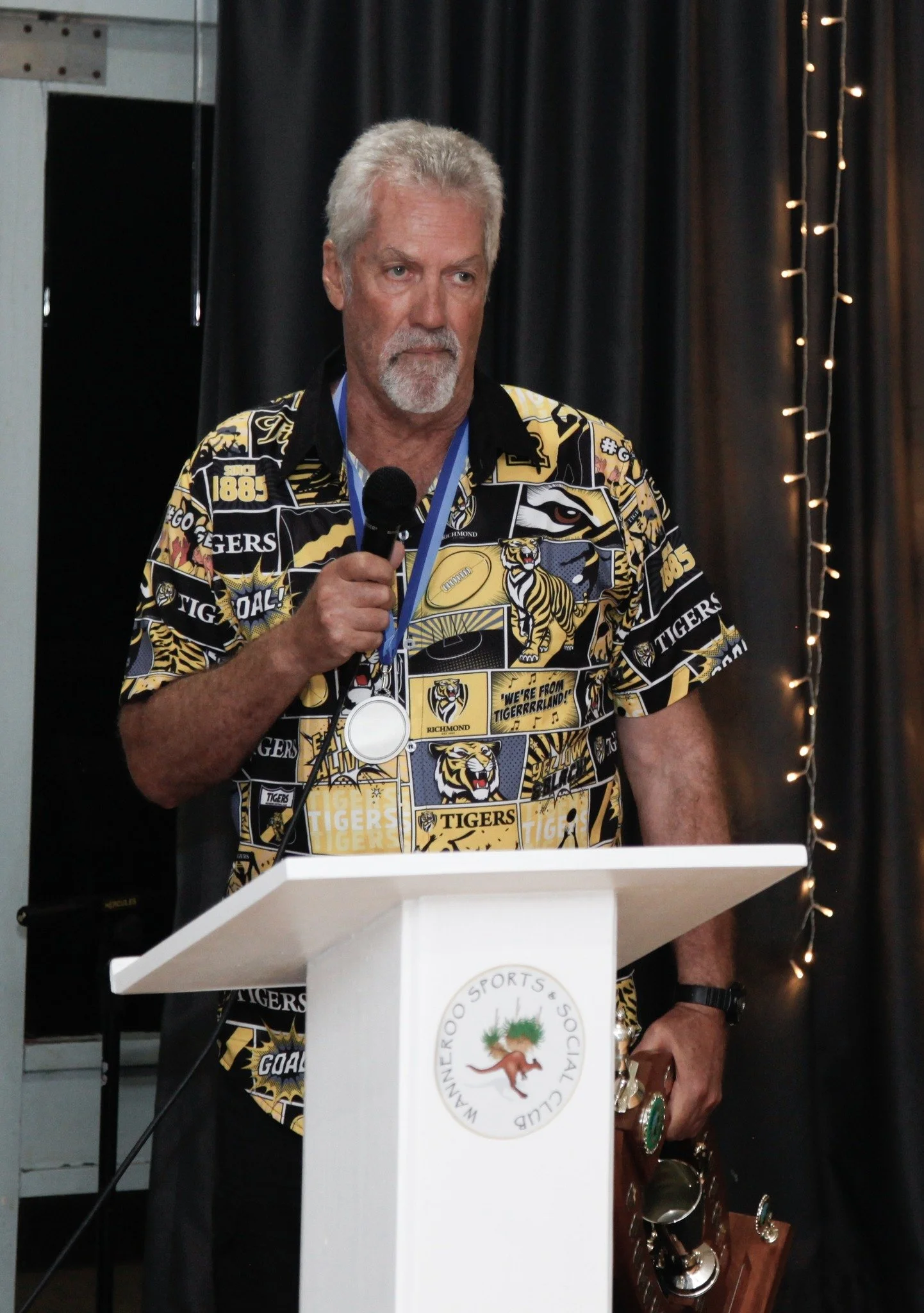 Kingsley Toster, winner of the McCarrick Medal for first division best bowler
