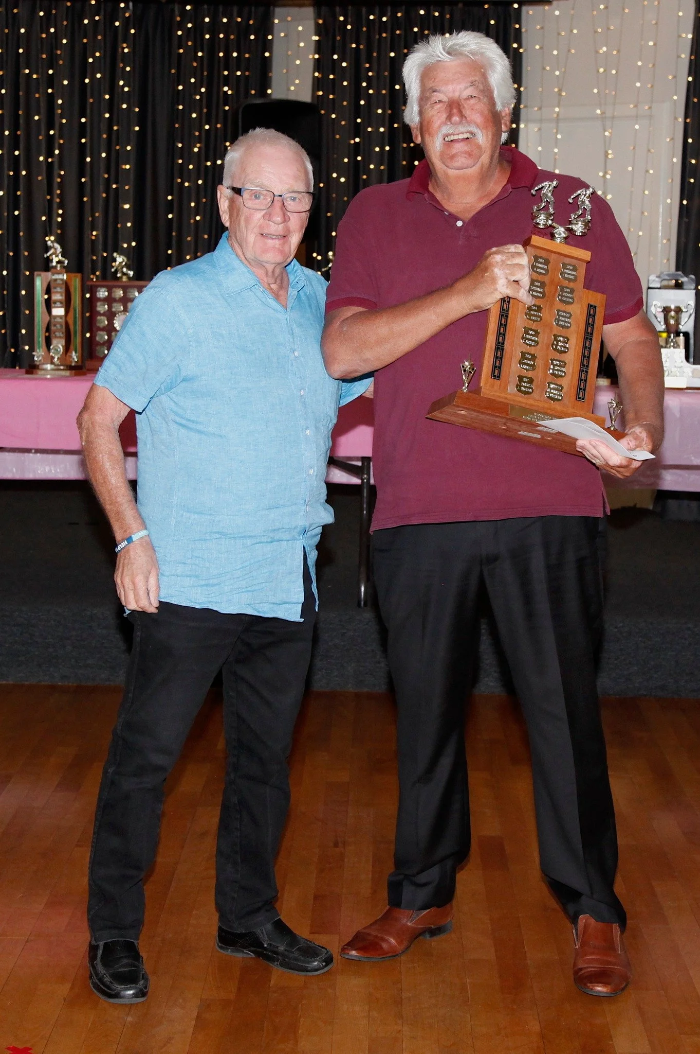 Over 60s Pairs winner