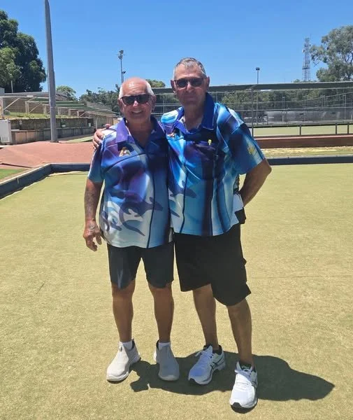 Mens Pairs Plate R/Up J Smith and  C Camillo