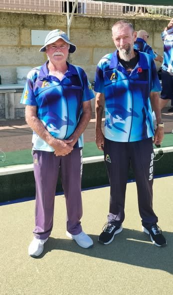 Over 60s Pairs N davey & G Jack Plate Runners up