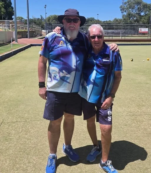Mens Pairs R/Up R Burns and M Harper