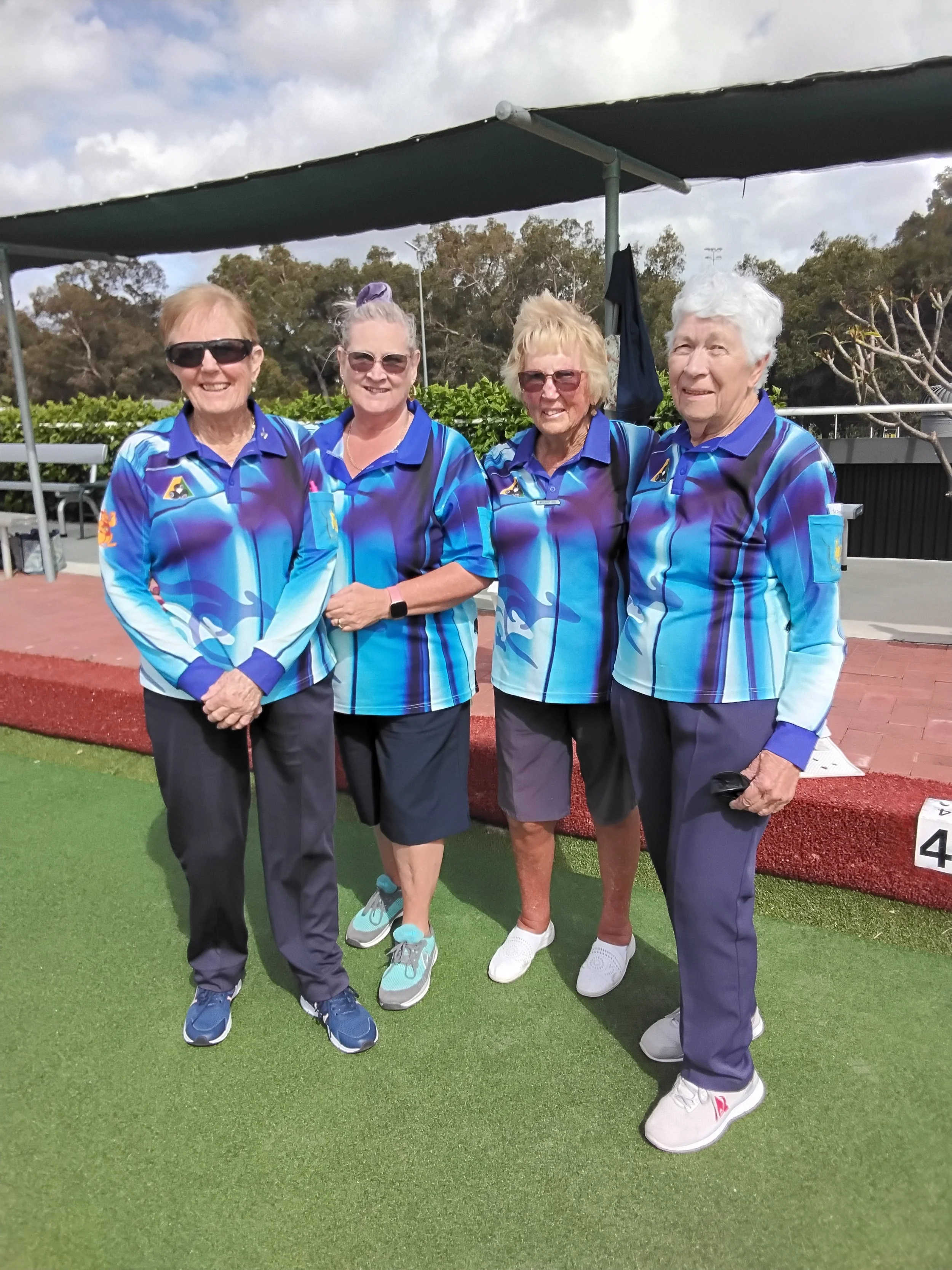 Ladies Pairs Plate Finalists Liz, Suzanne,Margaret & Ronnie