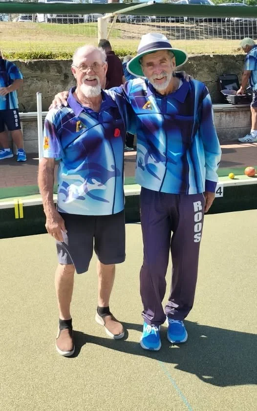Over 60s pairs G Sarich & H Whitman Major Runners Up