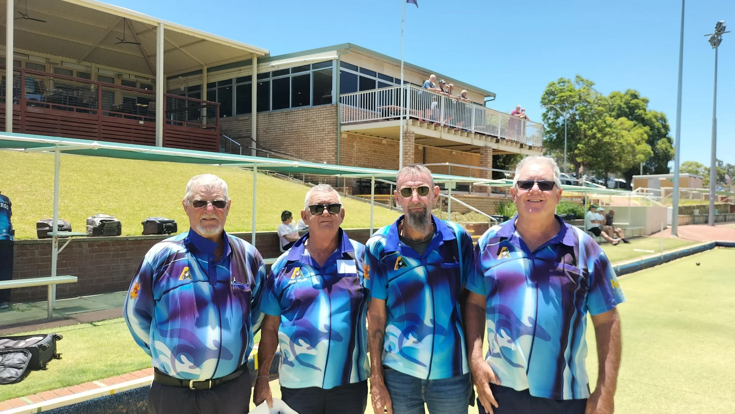 Mens 4s Plate winners D Counsel, J Miller, G Jack, T Norman.