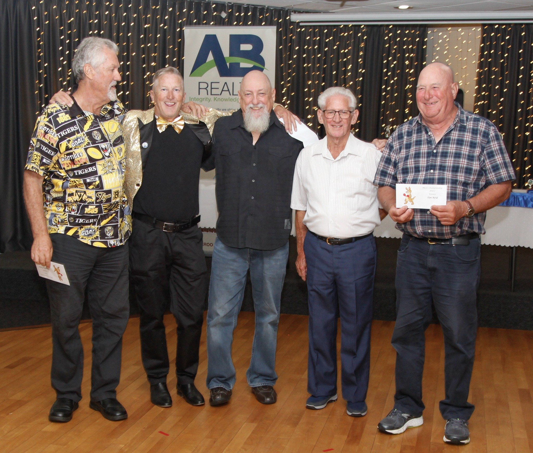 Men's fours winners, Kingsley, Kyle, Gary and Tim