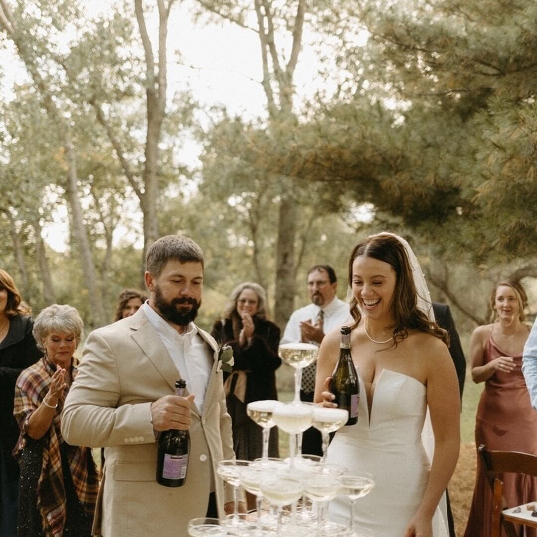 this wedding ceremony among the trees is one I find myself thinking about over and over again :') here's your sign to have the backyard wedding &lt;3

photographed by team member carter, edited by kyndal!
⠀⠀⠀⠀⠀⠀⠀⠀⠀
#iowaweddingday #iowawedding #iowaw