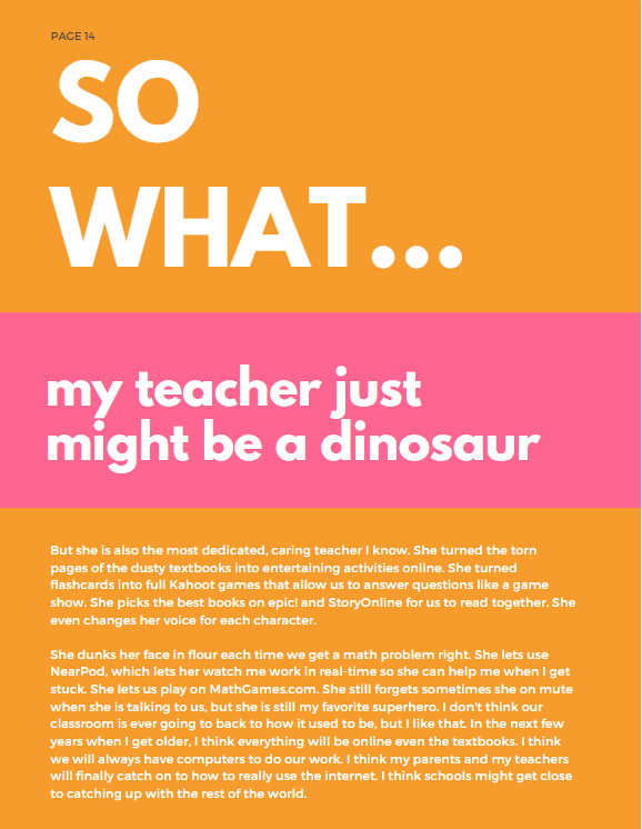 My Teacher Just Might Be a Dinosaur