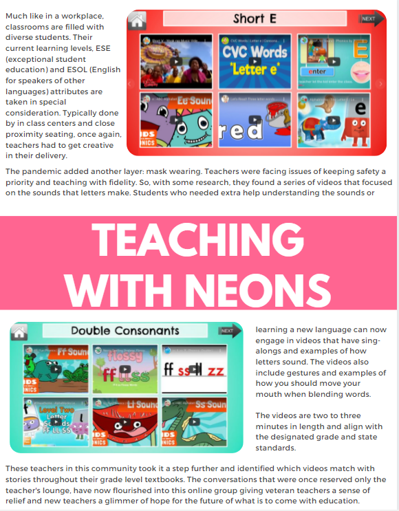Teaching with Neons