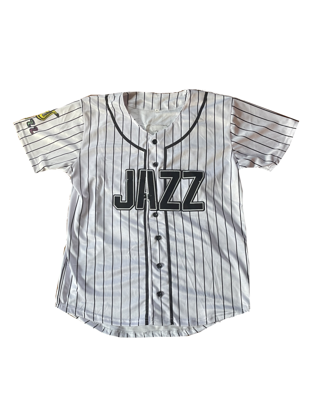 jazz black and white jersey