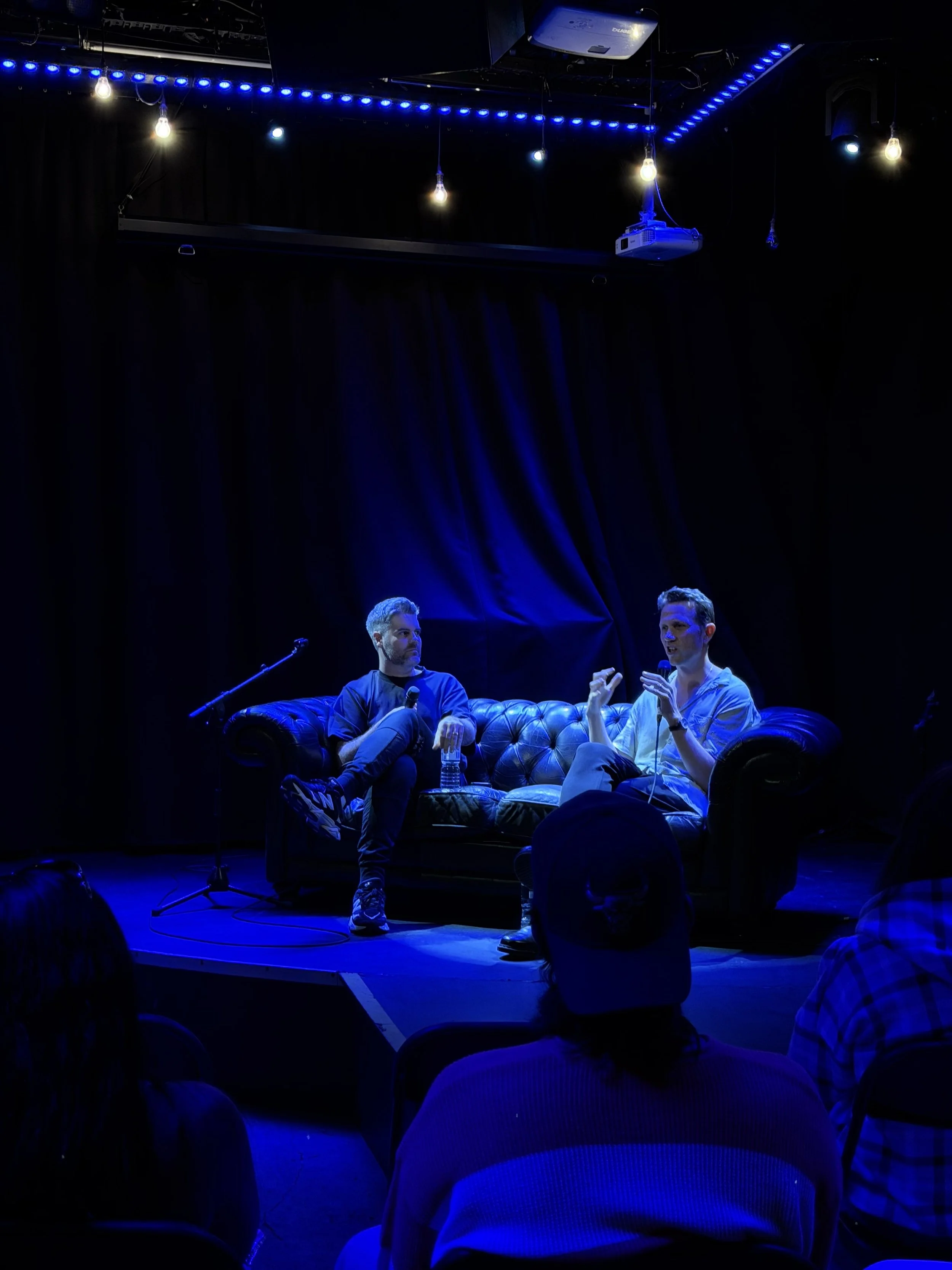 Joel Farland hosted by Jono Harrison at Oxford Creative Academy's Industry Access Series held in Oxford Art Factory's Gallery Bar