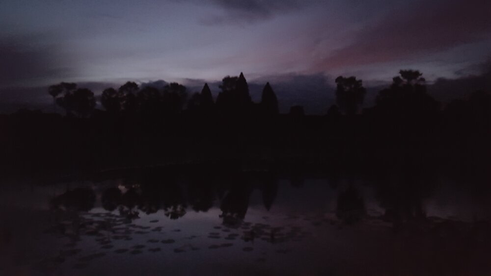 Sunrise at Angkor Wat - a process