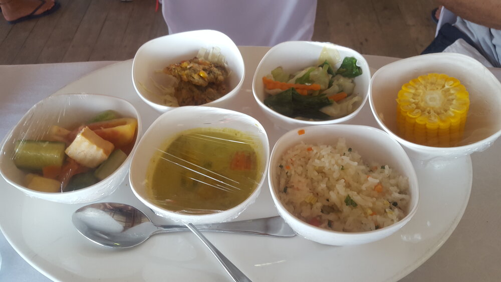 Vegetarian lunch.  They also had a non-veg buffet. Lunch is included as part of the package.