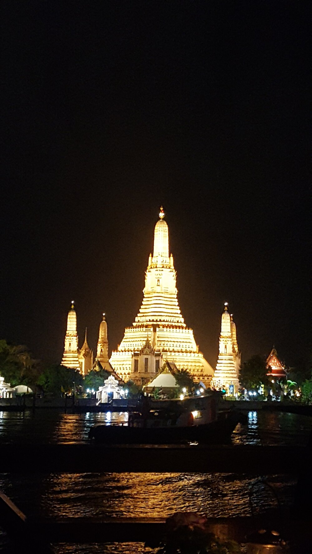 View of Wat Arun from The Deck restaurant
