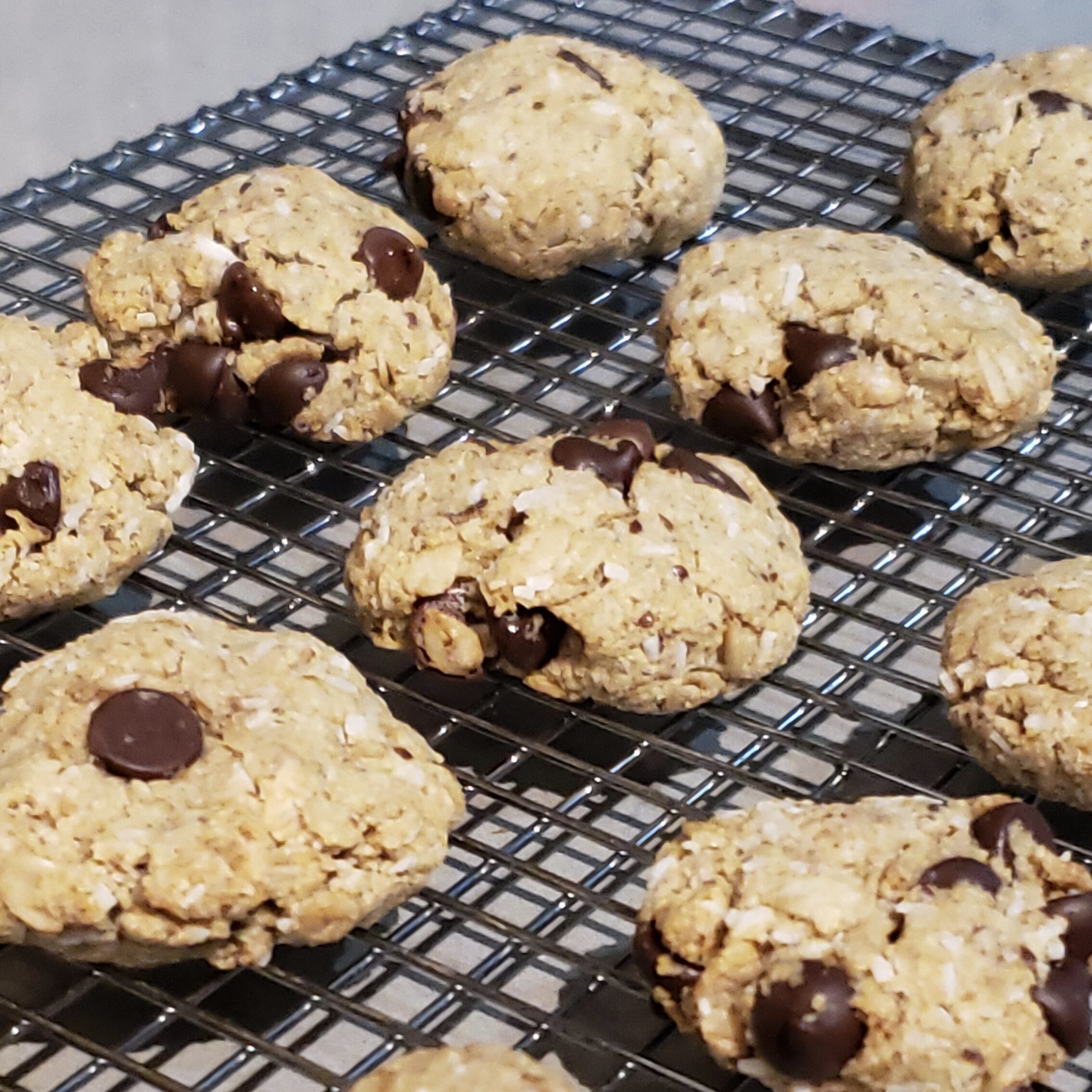   Cooling cookies on the rack  