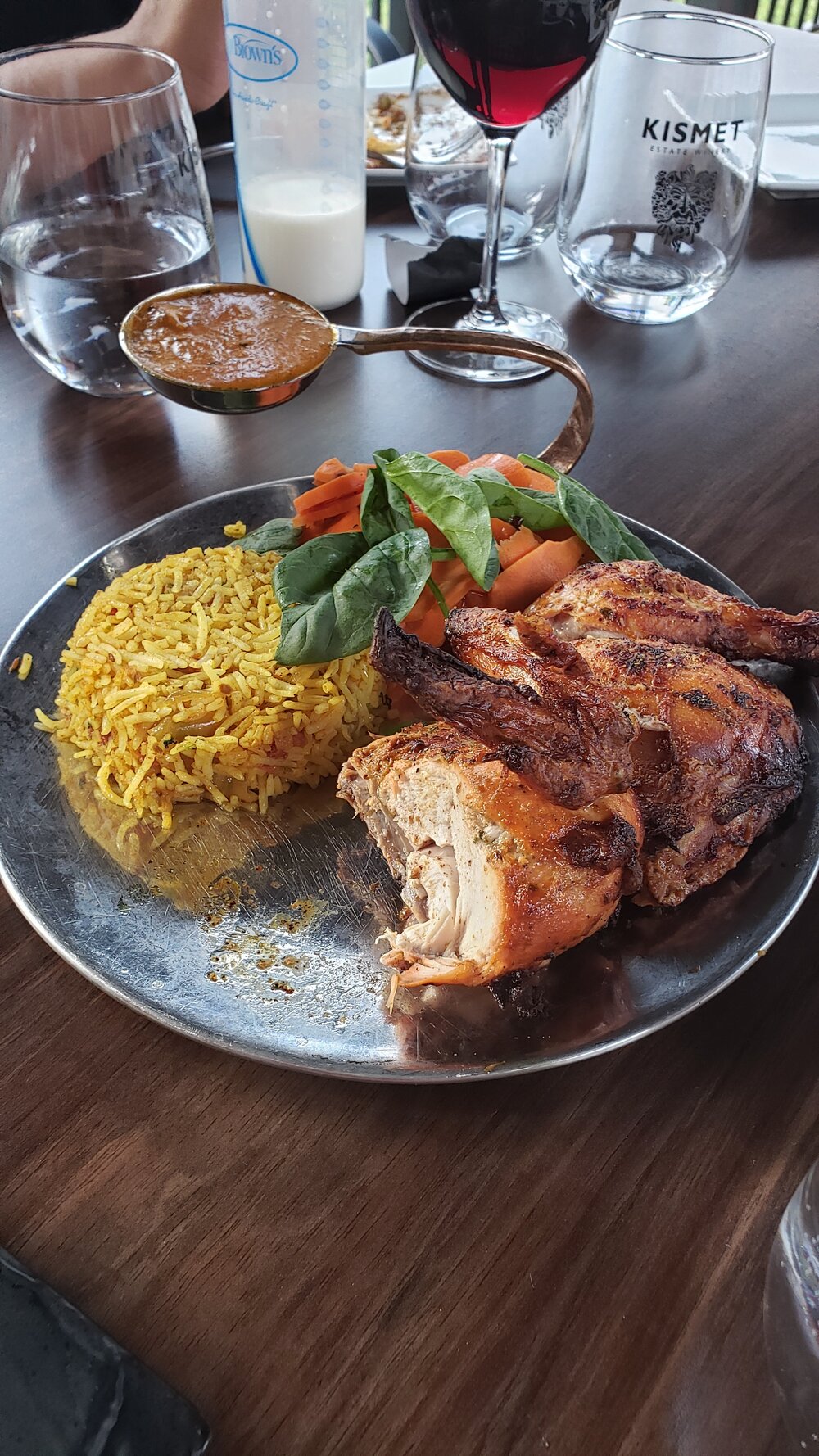  Tandoori Chicken with rice 