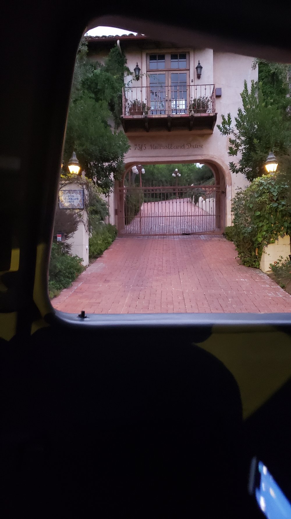 Expensive Driveway on Mulholland Drive