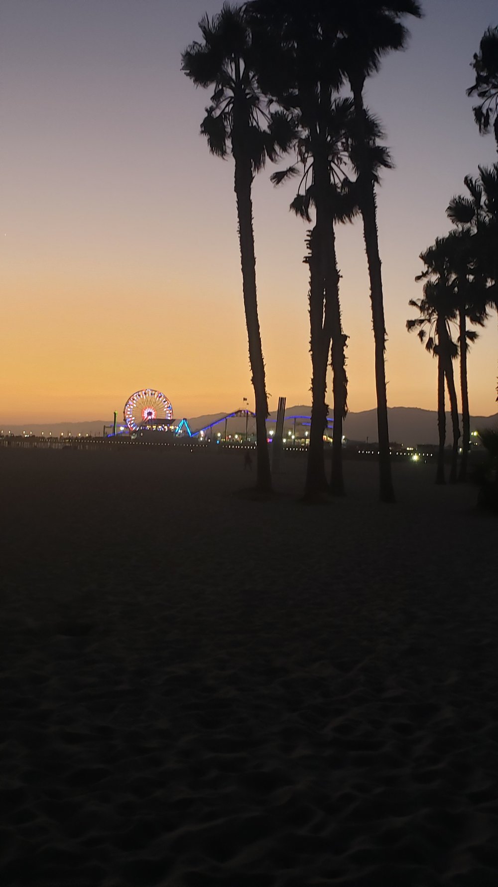 Sunset with Santa Monica Pier