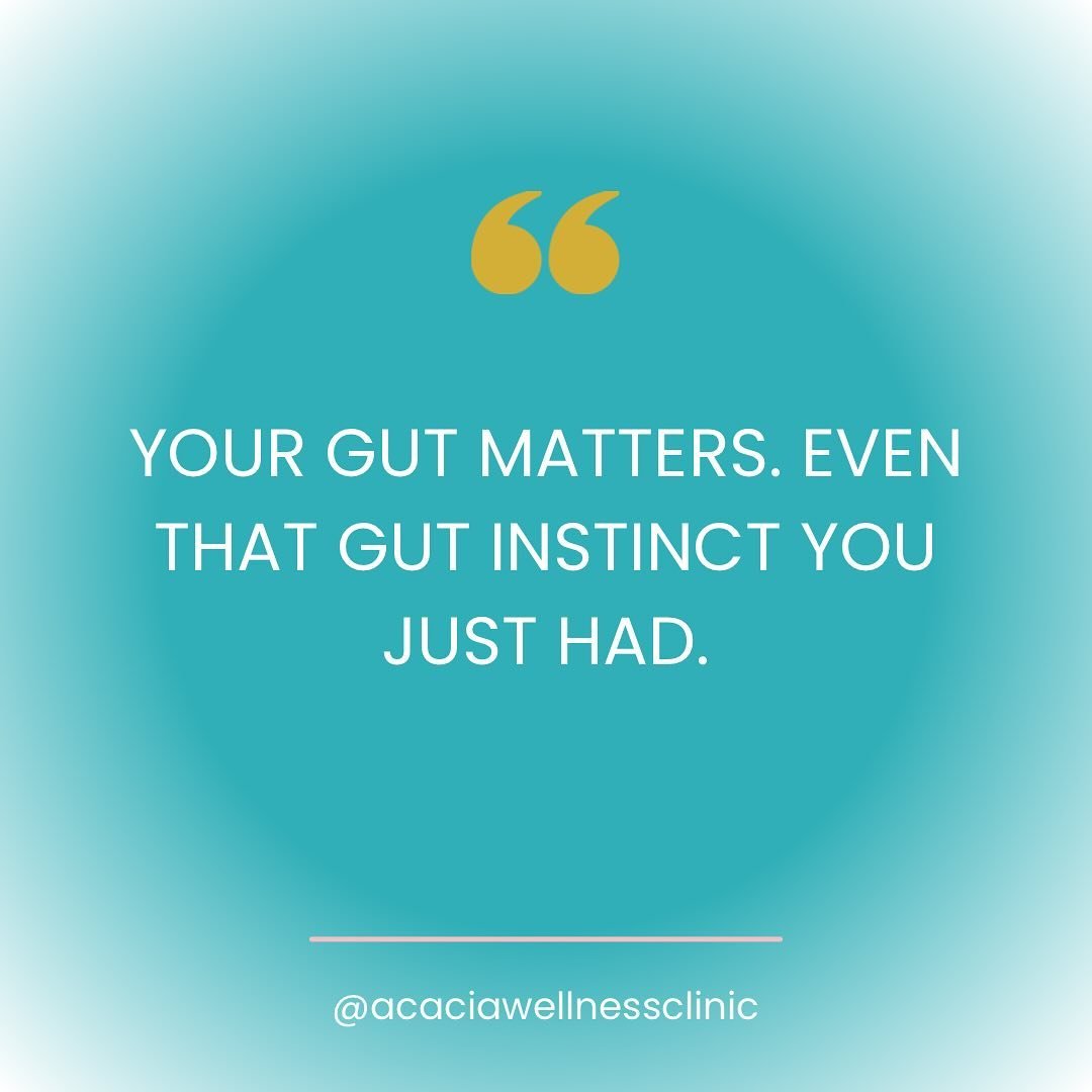 ⭐️ That gut instinct you may have had today about something matters, don&rsquo;t ignore it. ⭐️

The bottom line is that your gut matters and often your gut health can lay the foundation for the rest of your health ⚠️. Poor gut health will make it har