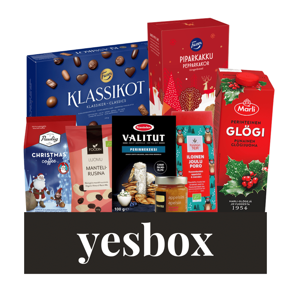 Yesbox joulukori glögillä ja suklaalla