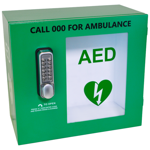 Aed Alarmed Outdoor Cabinet Heart