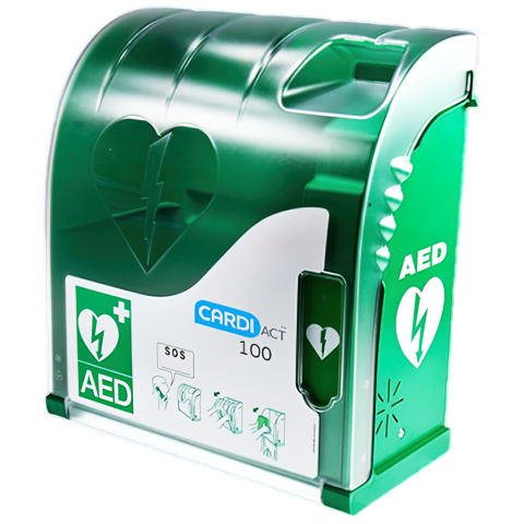 Cardiact Green Outdoor Alarmed Aed