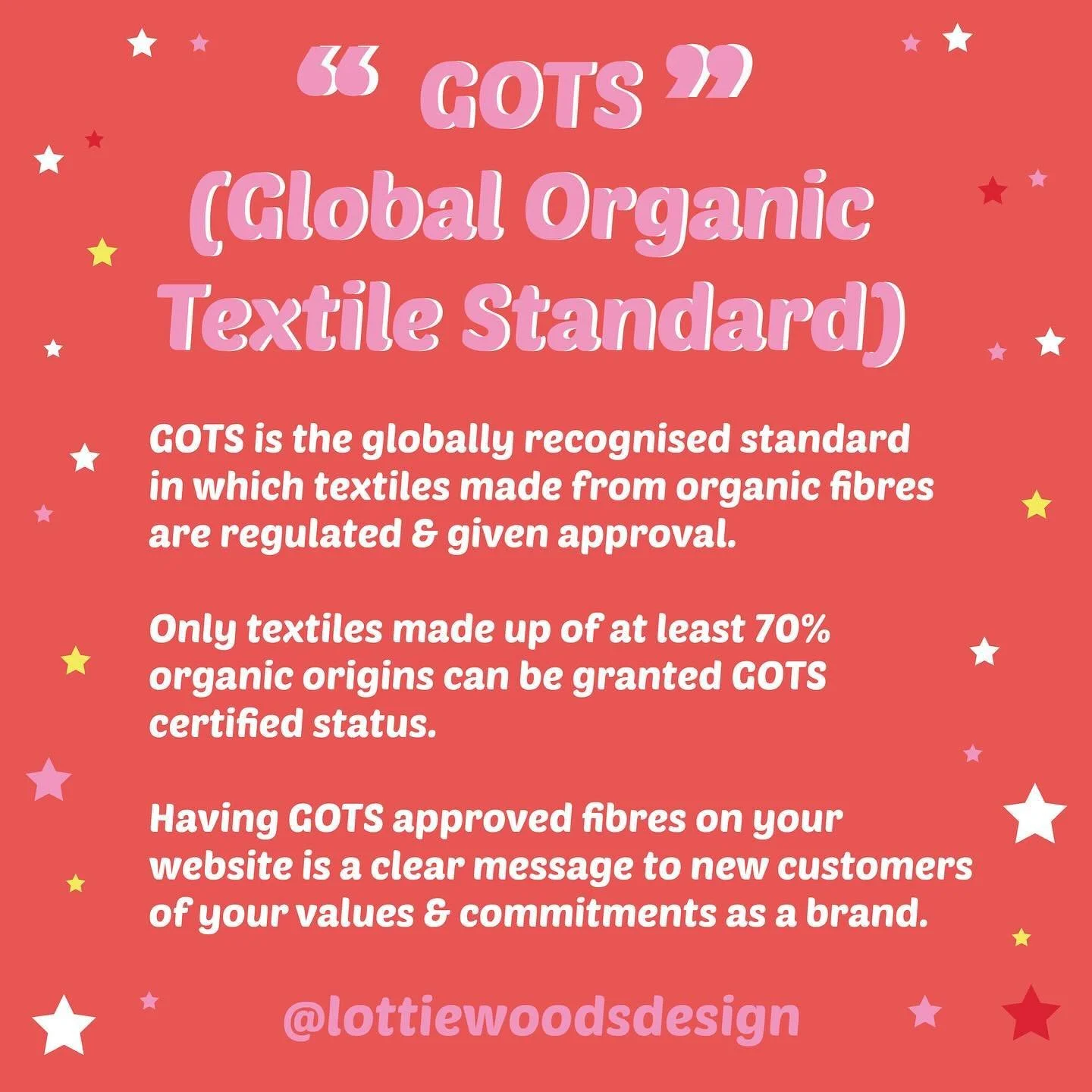 ✨Back with the ✨SLOW FASHION DICTIONARY ✨ what is GOTS  cotton anyways? 

✨If you&rsquo;re looking for an instantly recognisable global standard for fairer organic cotton fabric, this is a good place to start. 

✨The aim of the Global Organic Textile