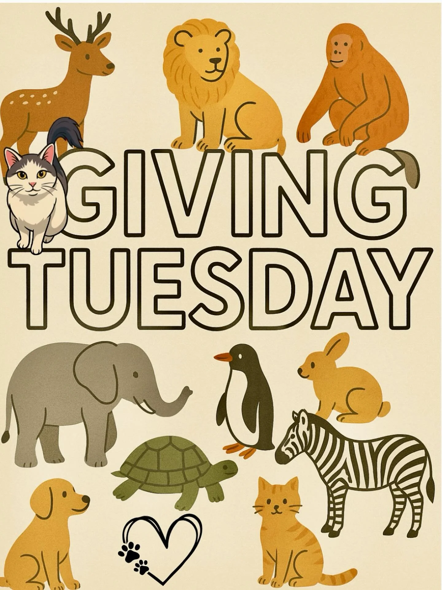 Giving Tuesday is one of the biggest fundraising days of the year for animal rescues and sanctuaries. Every donation, big or small, helps feed animals, pay for vet care, and give them the love and care they deserve.
 
If you donated to an animal resc