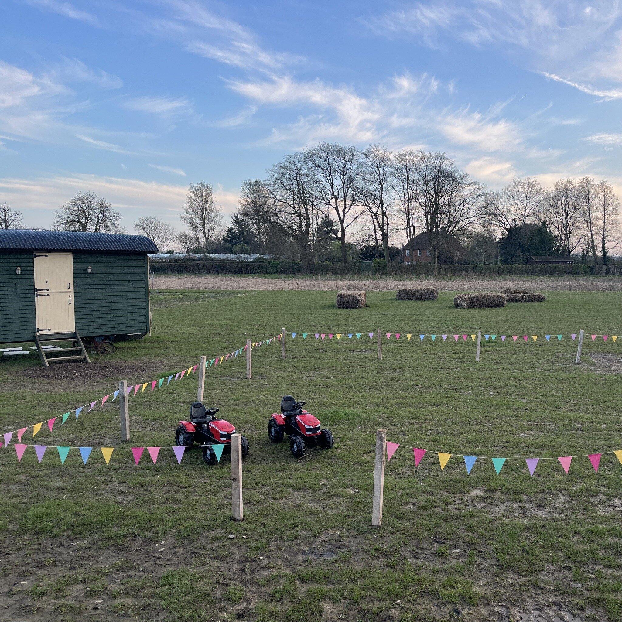 Less than a week until we open our doors for our Easter Eggstravagnaza! Have you booked your tickets yet?🐰

We've been busy getting the farm ready - how cute are our ride-on tractors? Tag someone that needs to see this🚜

Book now by clicking the li